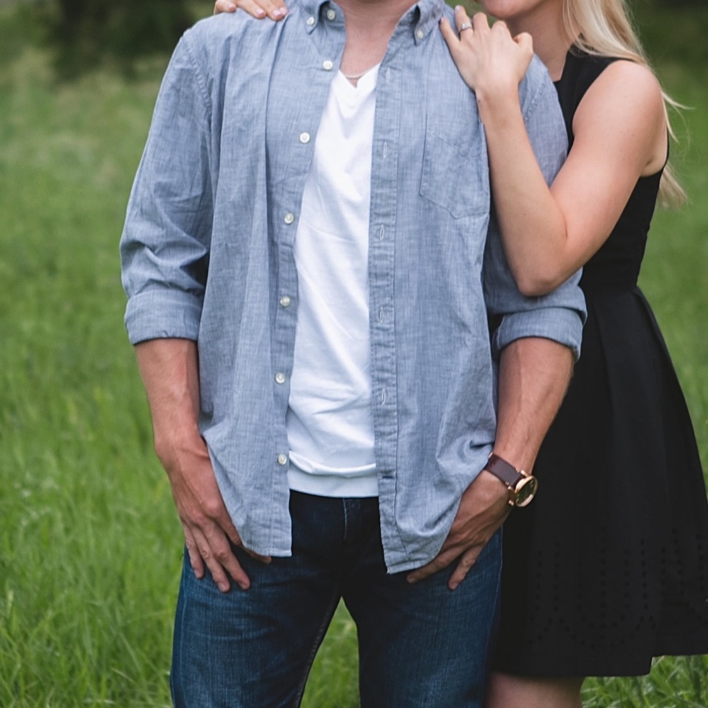 Grey casual button down long sleeve